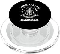 Mentalmente malato ma totalmente freddo divertente yoga scheletro strega PopSockets PopGrip per MagSafe