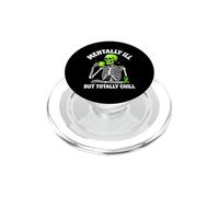 Mentalmente malato ma totalmente freddo scheletro amante del caffè PopSockets PopGrip per MagSafe