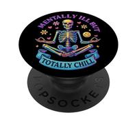 Mentalmente malato ma totalmente freddo scheletro PopSockets PopGrip Adesivo