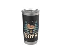 Mentalmente Off Duty Camping Capybara Bicchiere termico in acciaio inox doppia parete