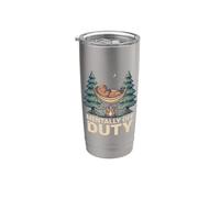 Mentalmente Off Duty Camping Capybara Bicchiere termico in acciaio inox doppia parete