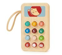 Mentari cellulare del telefono giocattolo in legno per bambini in età prescolare