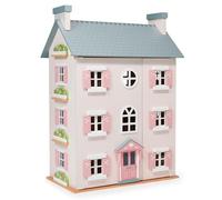 Mentari Heather Hall - Casa delle bambole in legno - Esplora il gioco delle bambole premium con questa grande casa delle bambole in legno! Pannelli apribili, un tetto rimovibile e finestre funzionali