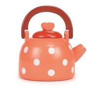 Mentari Toys - Bollitore a pois, in legno, accessorio da cucina con coperchio rimovibile, fantasioso divertimento per i più piccoli, incoraggia il gioco di ruolo e sviluppa abilità sociali, età 3+