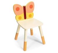 Mentari Toys - Sedia a farfalla con motivo giardino - robuste sedie in legno per bambini - mobili durevoli per sala giochi - aumenta la creatività e l'indipendenza di ragazzi e ragazze - età 3+