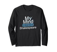 Mente illuminato Shakespeare Mindfulness Slogan Maglia a Manica