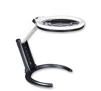 Mentifier di vetro- Multifunzione Multifunzione Desktop pieghevole Orror ingrandito con luci a LED Old Powering Reading Children Bilding Repair Table Table Table Lampada portatile Portable Lence MA