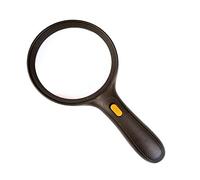 Mentifier Handhell 2x Illuminazione Specchio assistito 5x con lente HD leggero a LED per la lettura del libro Orologio di identificazione dei gioielli orologi fai da te Incisione e riparazione nero