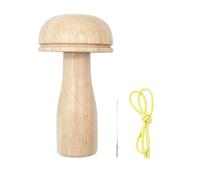 Mentimento funghi Darner, aghi di punizione per la riparazione, un darner in legno con filo, un braccialetto elastico, aghi per carrello fai da te.