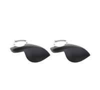 Mento per violino Supporto for mentoniera for violino in legno di giuggiola for for professionale for adulti for accessori for strumenti musicali 3/4 4/4(Black 2 PCS)