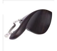 Mentoniera in ebano con vite progettata per il comfort su violini 3/4 e 4/4