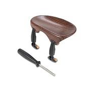 Mentoniera Wittner, mentoniera media per violino 4/4, color palissandro, plastica high-tech, forma anatomica, testata per le allergie, con strumento di montaggio