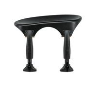 Mentoniera Wittner, mentoniera centrale Viola, in plastica high-tech, anatomica, testata per allergie, senza cacciavite, nero, 254231, Made in Germany