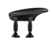 Mentoniera Wittner, mentoniera laterale violino 3/4, plastica high-tech, stampata anatomicamente, testata per allergie, senza cacciavite, nero, 250221, Made in Germany