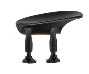 Mentoniera Wittner, mentoniera laterale violino 3/4, plastica high-tech, stampata anatomicamente, testata per allergie, con cacciavite, nero, 250121, Made in Germany