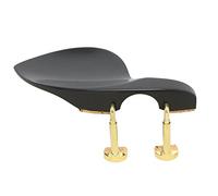 Mentoniera Wolf standard Guarneri, per violino 4/4-1/4 e viola, piastra in ebano, sistema a vite brevettato