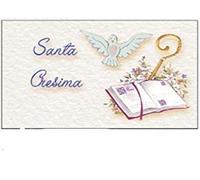 Mentor Interactive 20 BIGLIETTINI BOMBONIERA Santa CRESIMA con Colomba Libro E Pastorale