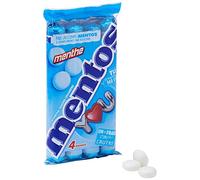 Mentos - Confezione da 4 rotoli dolci alla menta, teneri e croccanti - 152 g