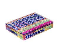 Mentos Fruit Roll Caramelle Confettate Gusto Arancia Fragola e Limone 20 x 38 gr