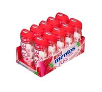 Mentos Gomma Fragola, Senza Zucchero - 10 pezzi da 30 gr. (Totale 300 gr.)
