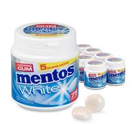 Mentos Gomme | Barattolo Di Gomma Bianca Alla Menta Dolce | Mentos Caramelle | 8 Pack | 1200 Gram Total