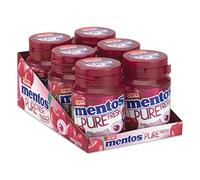 Mentos Gum Pure Fresh Cherry 6 x 30 pezzi - suikervrije kauwgom Verpakking van 6 potjes met 30 kauwgoms, kersensmaak groene thee extract 360.00 g