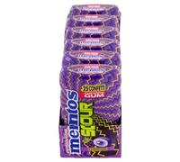 Mentos Sour Grape, Chewing Gum, Gusto Uva, Senza Zucchero, Confezione da 6 Barattoli di Gomme da Masticare, con Effetto Sour