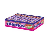 Mentos Strawberry FlavorCandy Stick Pack Breath Mints Pack da 30 +...