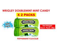 Ments Wrigley's Doublemint Candy Breath Ments Peppermint Flavor Sweets 2 conf...