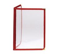 Menù "Americano" Din-A4 2 Pagine Bordeaux Pvc - 100 Unità