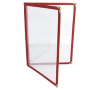 Menù "Americano" Din-A5 2 Pagine Bordeaux Pvc - 120 Unità