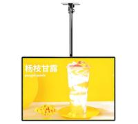 Menù retroilluminato a LED Montato a Parete Slim Snap Frame LED Light Box Ristorante Fast Food Display Display Illuminato per Bar,Horizontal-50X100cm