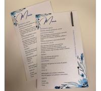 Menù Segnaposto con Scintilla Personalizzabile con grafica e testi per eventi: Battesimo, Comunione, Cresima, Promessa, Matrimonio, Laurea, Compleanni e altre ricorrenze -Set da 10 pz