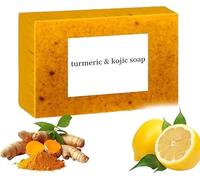 Menuha Kojic Acid & Turmeric Soap,Menuha Skincare Soap,Turmeric Soap Bar for Face and Body,Menuha Turmeric Soap,Nebuwell Turmeric Soap,Menuha Glow Lemon Turmeric Kojic Acid Soap Bar (1 pcs)