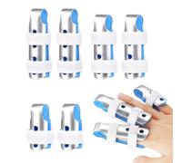 MENUY 6 Pezzi Tutore per Dita Piccolo, Tutore Regolabile, Tutore per Dita Mezzo Ripetitivo, Protezione per Dita per Fratture e Distorsioni