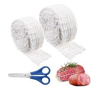 MENUY Rete per Arrosti/Prosciutti da 8 M con 16 Fori, Forbici Incluse. Adatta per Affumicare, Conservare, Appendere, Arrostire E Cuocere Carne E Prosciutti