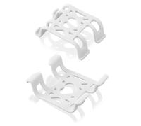 MenYiYDS 2 Pcs Clip di Fissaggio per Localizzatore GPS,Clip in Silicone per Localizzatore GPS per Cani Accessori di Ricambio per Localizzatore di attività per Animali Gatti per Tractive GPS,Bianco