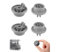 MenYiYDS Rotelle per cestello inferiore lavastoviglie 4 pezzi in plastica resistente ricambi universali ruote carrello lavastoviglie sostituzione facile compatibili con molti modelli