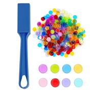 MenYiYDS Set di bastoncini magnetici e gettoni da bingo: 100 dischi metallici circolari; set scientifico; accessori didattici; serate di gioco in famiglia; gettoni da lotteria (blu)