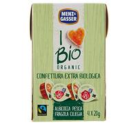 Menz & gasser bio, Confettura extra monodose assortita bio, senza glutine, 4x20g