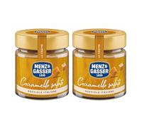 Menz&Gasser, Crema Spalmabile al Caramello Salato, Confezione da 2x200g, con Nocciole Italiane, Perfetta per Farciture e Dolci Gourmet