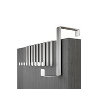 Menz Perchero puerta - 10 piezas ganchos por los grosores de puertas de 36 mm - colgador puerta de acero inoxidable - percha puerta gancio porta