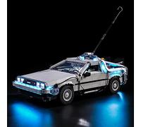 MENZAVA Kit di Illuminazione a LED Compatibile con LEGO 10300 Macchina del tempo Ritorno al futuro Icons Modello da Costruire - Set di luci per a LED Il Modello (Non includere Il Modello)