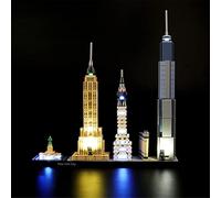 MENZAVA Kit di Illuminazione a LED Compatibile con LEGO 21028 New York City Architecture Modello da Costruire - Set di luci per a LED Il Modello (Non includere Il Modello)