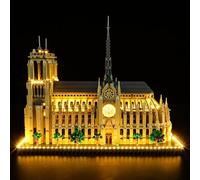MENZAVA Kit di Illuminazione a LED Compatibile con LEGO 21061 Notre-Dame de Paris Architecture Modello da Costruire - Set di luci per a LED Il Modello (Non includere Il Modello)