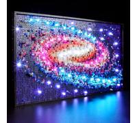 MENZAVA Kit di Illuminazione a LED Compatibile con LEGO 31212 Via Lattea Art Modello da Costruire - Set di luci per a LED Il Modello (Non includere Il Modello)