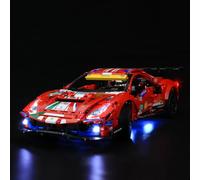 MENZAVA Kit di Illuminazione a LED Compatibile con LEGO 42125 Ferrari 488 GTE “AF Corse #51” Technic Modello da Costruire - Set di luci per a LED Il Modello (Non includere Il Modello)