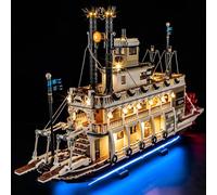 MENZAVA Kit di Illuminazione a LED Compatibile con LEGO Battello a vapore fluviale Ideas 21356 Modello da Costruire - Set di luci a LED per Il Modello (Non includere Il Modello)
