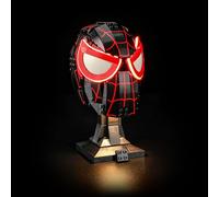 MENZAVA Kit di Illuminazione a LED Compatibile con LEGO Maschera di Miles Morales 76329 Modello da Costruire (Non includere Il Modello)