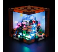 MENZAVA Kit di Illuminazione a LED Compatibile con LEGO Minecraft Banco da lavoro 21265 Modello da Costruire - Set di luci per a LED Il Modello (Non includere Il Modello)